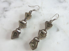 Load image into Gallery viewer, Womens Vintage Estate Sterling Silver Modernist Earrings 11.4g E6063