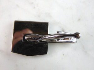Mens Vintage Estate Stainless Steel Knight Tie Clip E6069