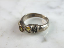 Load image into Gallery viewer, Womens Vintage Estate Sterling Silver Heart Ring 3.5g E6079