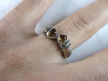 Load image into Gallery viewer, Womens Vintage Estate Sterling Silver Heart Ring 3.5g E6079