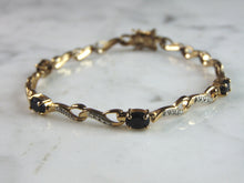 Load image into Gallery viewer, Womens Vintage Estate Sterling Silver Modernist Gold Tone Bracelet 8.3g E6083