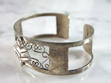 Load image into Gallery viewer, Womens Vintage Estate Sterling Silver Modernist Cuff Bracelet 16.3g E6090