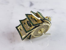 Load image into Gallery viewer, Vintage Estate Sterling Silver Money Wheel Pendant 15.5g #E6135