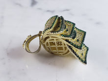 Load image into Gallery viewer, Vintage Estate Sterling Silver Money Wheel Pendant 15.5g #E6135