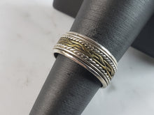 Load image into Gallery viewer, Womens Vintage Estate Sterling Silver Fidget Ring 4.6g E6138