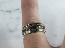 Load image into Gallery viewer, Womens Vintage Estate Sterling Silver Fidget Ring 4.6g E6138