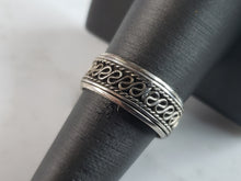 Load image into Gallery viewer, Womens Vintage Estate Sterling Silver Fidget Ring 3.9g E6144