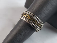 Load image into Gallery viewer, Womens Vintage Estate Sterling Silver Fidget Ring 3.9g E6146