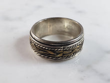 Load image into Gallery viewer, Womens Vintage Estate Sterling Silver Fidget Ring 3.9g E6146