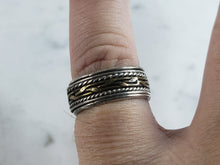 Load image into Gallery viewer, Womens Vintage Estate Sterling Silver Fidget Ring 3.9g E6146