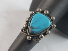 Load image into Gallery viewer, Womens Vintage Estate Sterling Silver Southwestern Turquoise Ring 10.1g E6165