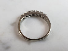 Load image into Gallery viewer, Womens Vintage Estate 14K White Gold Diamond Ring 2.8g E6194
