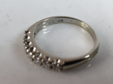 Load image into Gallery viewer, Womens Vintage Estate 14K White Gold Diamond Ring 2.8g E6194