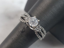 Load image into Gallery viewer, Womens Vintage Estate 14k White Gold Diamond Engagement Ring 4.9g  #E6210