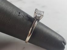 Load image into Gallery viewer, Womens Vintage Estate 14k White Gold Diamond Engagement Ring 2.1g  #E6211