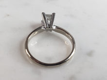Load image into Gallery viewer, Womens Vintage Estate 14k White Gold Diamond Engagement Ring 2.1g  #E6211