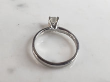 Load image into Gallery viewer, Womens Vintage Estate 14k White Gold Diamond Engagement Ring 2.4g  #E6212