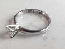 Load image into Gallery viewer, Womens Vintage Estate 14k White Gold Diamond Engagement Ring 2.4g  #E6212