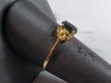 Load image into Gallery viewer, Womens Vintage Estate 14K Gold Diopside Citrine Ring 2.5g E6218