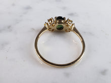 Load image into Gallery viewer, Womens Vintage Estate 14K Gold Diopside Citrine Ring 2.5g E6218