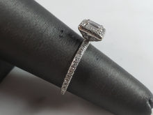 Load image into Gallery viewer, Womens Vintage Estate 14K White Gold Diamond Engagement Ring Set, 7.1g E6225