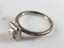 Load image into Gallery viewer, Womens Vintage Estate 14K White Gold Diamond Engagement Ring Set, 7.1g E6225