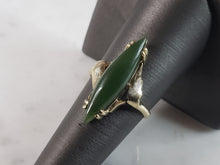 Load image into Gallery viewer, Womens Vintage Estate 10K Yellow Gold Serpentine Ring 5.1g E6233
