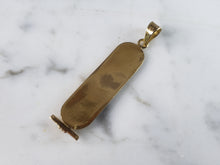 Load image into Gallery viewer, Vintage Estate 18K Yellow Gold Egyptian Hieroglyph Pendant 2.3g E6248