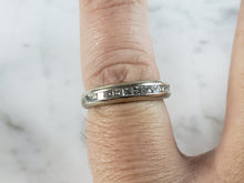 Load image into Gallery viewer, Womens Vintage Estate 14k White Gold Diamond Ring 3.9g #E6262
