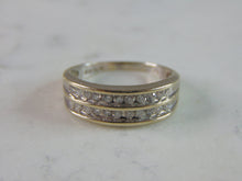 Load image into Gallery viewer, Womens Vintage Estate 14K White Gold Diamond Ring 4.2g E716