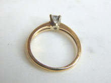 Load image into Gallery viewer, Womens Vintage Estate 14k Gold Diamond Engagement Ring 3.1g E729