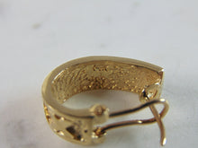 Load image into Gallery viewer, Womens Vintage Estate Modernist 14K Yellow Gold Earrings 7.8g E738