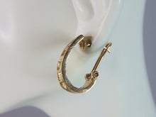 Load image into Gallery viewer, Womens Vintage Estate Modernist 14K Yellow Gold Earrings 7.8g E738
