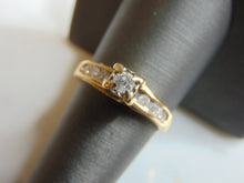 Load image into Gallery viewer, Womens Vintage Estate 14K Yellow Gold Diamond Ring, 4.0g E744