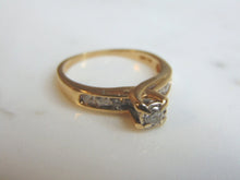 Load image into Gallery viewer, Womens Vintage Estate 14K Yellow Gold Diamond Ring, 4.0g E744