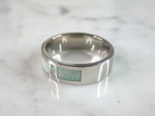 Load image into Gallery viewer, Womens Vintage Estate Sterling Silver Modernist Opal Ring 7.6g E745