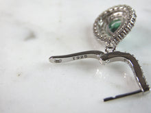 Load image into Gallery viewer, Womens Vintage Estate Sterling Silver Dangle CZ Earrings 5.6g E748