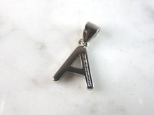 Load image into Gallery viewer, Womens Vintage Estate Sterling Silver CZ Letter "A" Pendant 1.6g E749