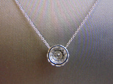 Load image into Gallery viewer, Womens 14K White Gold &amp; Diamond Necklace Pendant 3.6g E750