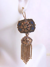 Load image into Gallery viewer, Womens Vintage Estate 14K Gold Art Deco Earrings 27.2g #E751