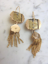 Load image into Gallery viewer, Womens Vintage Estate 14K Gold Art Deco Earrings 27.2g #E751