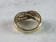 Load image into Gallery viewer, Womens Vintage Estate 14K Yellow Gold CZ Ring