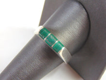 Load image into Gallery viewer, Vintage Estate Sterling Silver Malachite Ring 7.0g E782