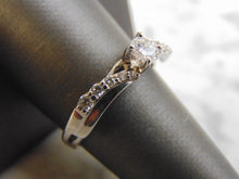 Load image into Gallery viewer, Womens Vintage Estate 14K White Gold Diamond Engagement Ring, 4.7g E790