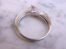 Load image into Gallery viewer, Womens Vintage Estate 14K White Gold Diamond Engagement Ring, 4.7g E790