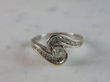 Load image into Gallery viewer, Womens Vintage Estate 14K White Gold Diamond Engagement Ring Set, 7.7g E807