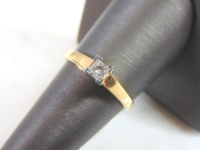 Load image into Gallery viewer, Womens Vintage Estate 14K Yellow &amp; White Gold Diamond Ring 3.3g E808