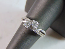 Load image into Gallery viewer, Womens Vintage Estate 14K White Gold Diamond Engagement Ring Set, 8.8g E809