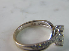 Load image into Gallery viewer, Womens Vintage Estate 14K White Gold Diamond Engagement Ring Set, 8.8g E809