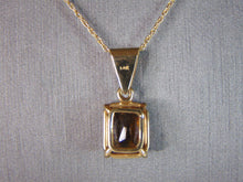 Load image into Gallery viewer, Women&#39;s Vintage Estate 14K Gold Citrine Pendant w/ Necklace, 4.1g E824